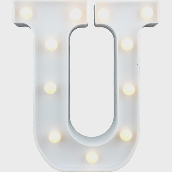 LED LETTER LIGHT U